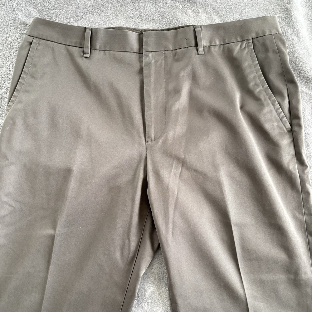 Bonobos Men's Dress Pants Khaki Gray Slacks Business Casual Work Trousers 34x30 - Picture 9 of 16